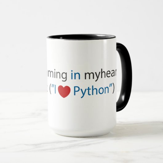 Pythonschlange-Kodierer-Tasse Tasse (VorderseiteRechts)