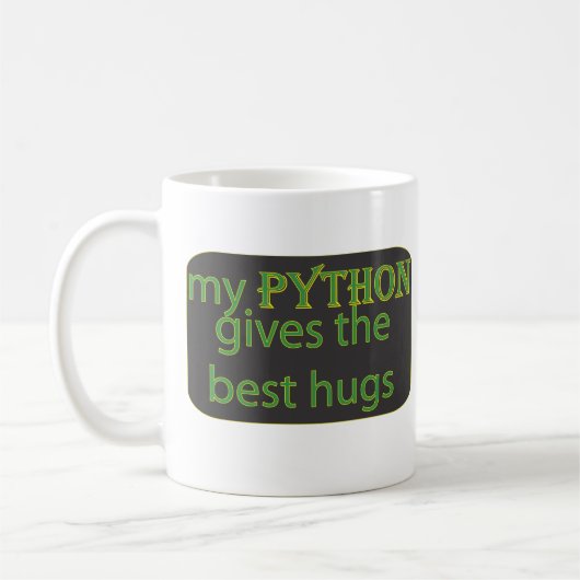 Pythonschlange-Liebe Kaffeetasse (Links)