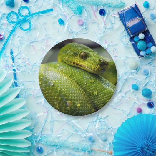 Pythonschlange-Schlangen-Tier Pappteller (Party)