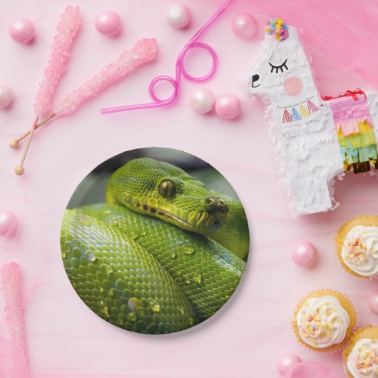 Pythonschlange-Schlangen-Tier Pappteller (Party)