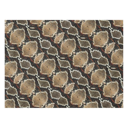 Pythonschlange-Schlangendruck des wilden Tischdecke (Vorderseite (Horizontal))