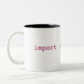 PythonschlangeantigravitationsTasse Zweifarbige Tasse (Links)