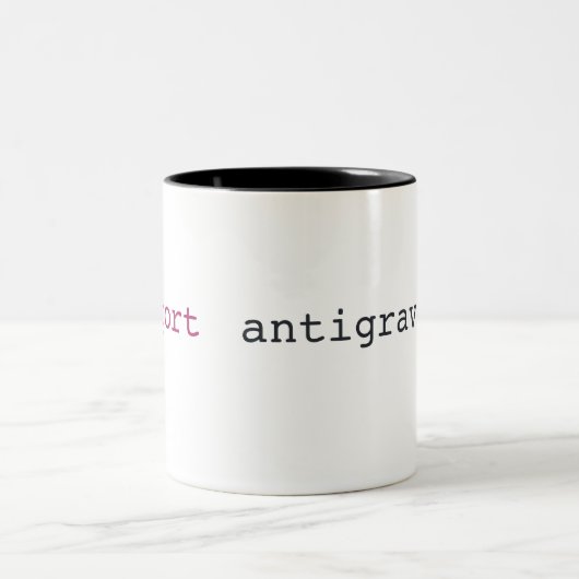 PythonschlangeantigravitationsTasse Zweifarbige Tasse (Mittel)