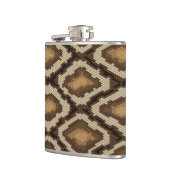 Pythonschlangeschlangenhautmuster 2 flachmann (Links)