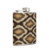 Pythonschlangeschlangenhautmuster 2 flachmann (Rechts)