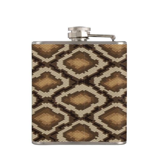 Pythonschlangeschlangenhautmuster 2 flachmann (Rückseite)