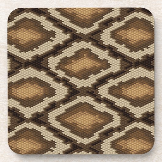 Pythonschlangeschlangenhautmuster 2 getränkeuntersetzer (Vorderseite)