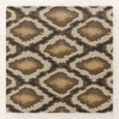 Pythonschlangeschlangenhautmuster 2 glasuntersetzer (Vorderseite)