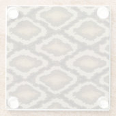 Pythonschlangeschlangenhautmuster 2 glasuntersetzer (Rückseite)