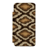 Pythonschlangeschlangenhautmuster 2 incipio iPhone Geldbeutel-Hülle (Folio Vorderseite)