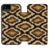 Pythonschlangeschlangenhautmuster 2 incipio iPhone Geldbeutel-Hülle (Folio Geöffnet)