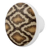 Pythonschlangeschlangenhautmuster 2 keramikknauf (Rechts)