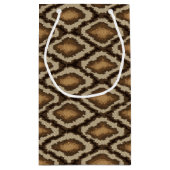 Pythonschlangeschlangenhautmuster 2 kleine geschenktüte (Rückseite)