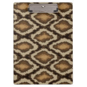 Pythonschlangeschlangenhautmuster 2 klemmbrett (Vorderseite)