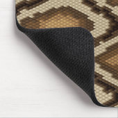 Pythonschlangeschlangenhautmuster 2 mousepad (Ecke)