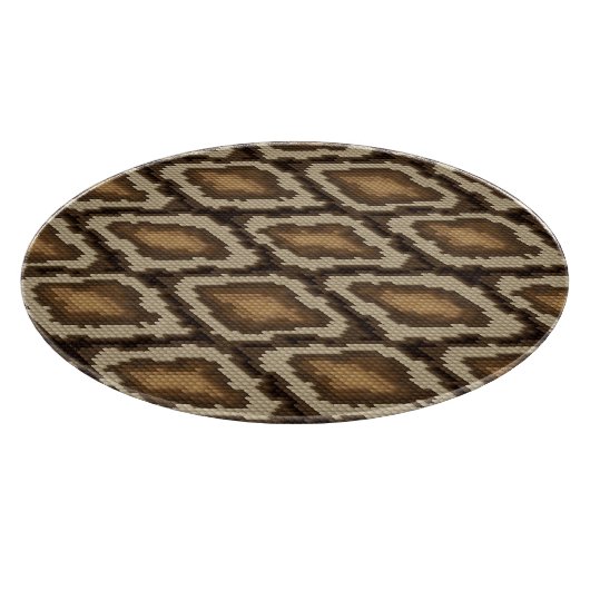 Pythonschlangeschlangenhautmuster 2 schneidebrett (Ecke)