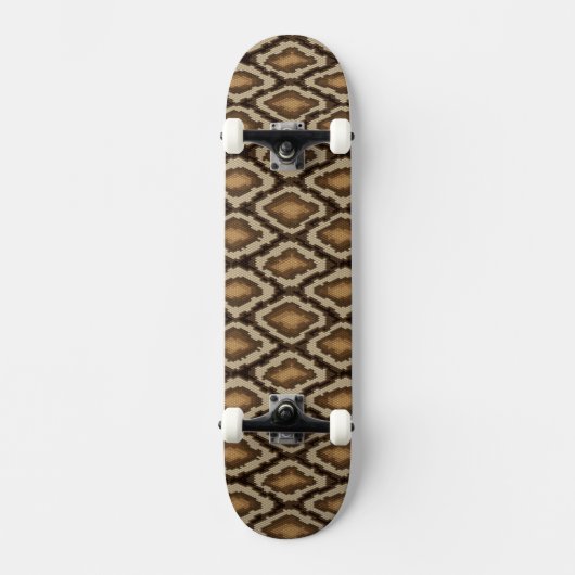 Pythonschlangeschlangenhautmuster 2 skateboard (Vorderseite)