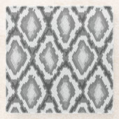 Pythonschlangeschlangenhautmuster Glasuntersetzer (Vorderseite)