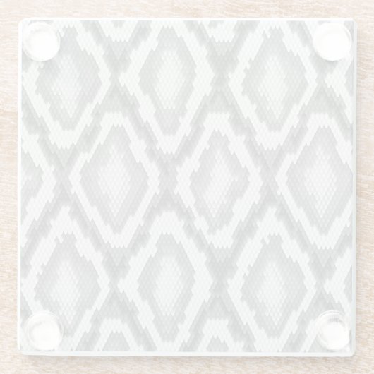 Pythonschlangeschlangenhautmuster Glasuntersetzer (Rückseite)