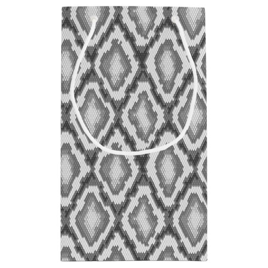 Pythonschlangeschlangenhautmuster Kleine Geschenktüte (Rückseite)