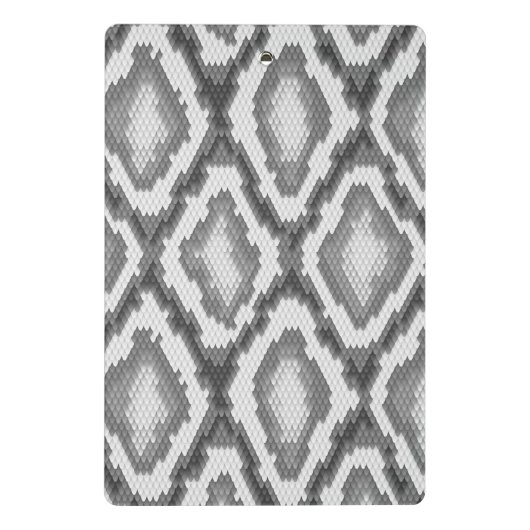 Pythonschlangeschlangenhautmuster Mini Klemmbrett (Rückseite)