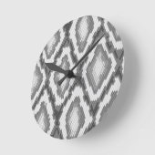 Pythonschlangeschlangenhautmuster Runde Wanduhr (Winkel)