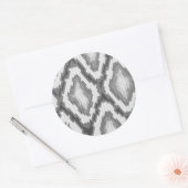 Pythonschlangeschlangenhautmuster Runder Aufkleber (Umschlag)