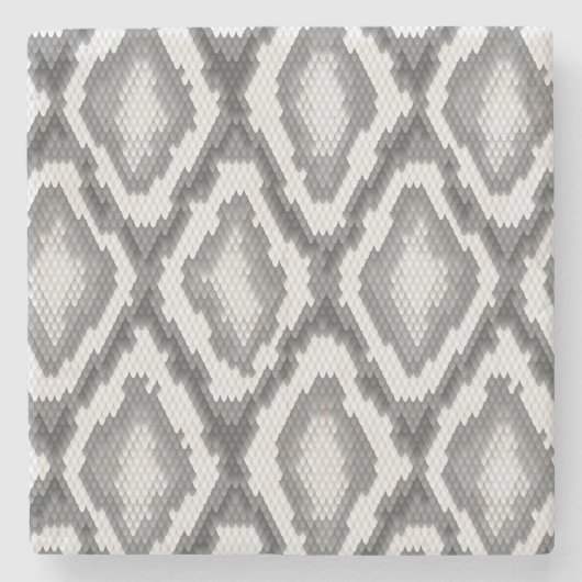 Pythonschlangeschlangenhautmuster Steinuntersetzer (Vorderseite)