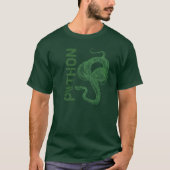 Pythonschlangeskelett, aufgerollte Schlange bereit T-Shirt (Vorderseite)