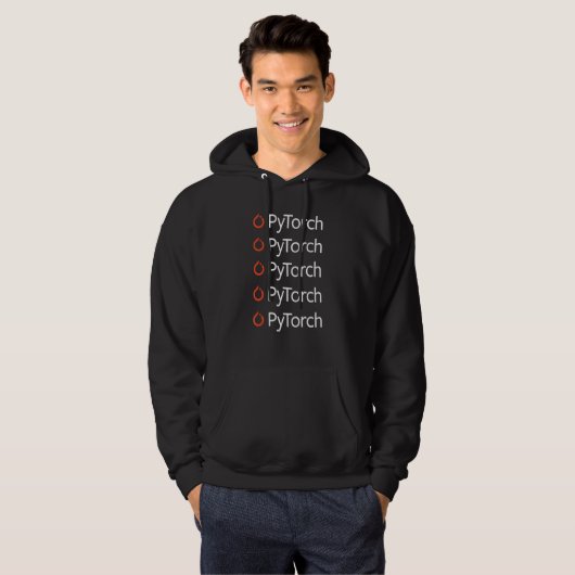 Pytorch Machine Learning Software für Coder Dev Hoodie (Vorne ganz)