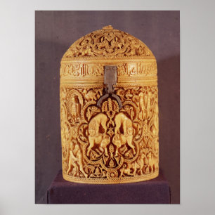 Pyx mit einer Entlastung, welche die Vergnügen Poster