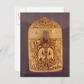 Pyx mit Relief, das die Freuden darstellt Postkarte (Vorne/Hinten)