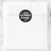 PZ-Farb-, Symbol-, Bildsticker Runder Aufkleber (Tasche)