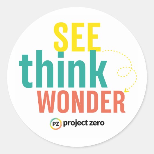PZ See, Think, Wonder Aufkleber (Vorderseite)