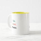 PZ "Sehen. Denken. Staunen." Tasse (Vorderseite Links)