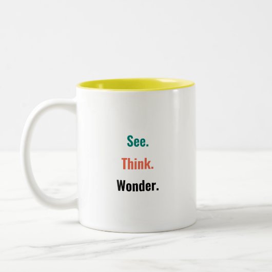 PZ "Sehen. Denken. Staunen." Tasse (Links)