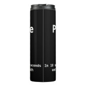 PZP Wasser-Flasche Thermosbecher (Rückseite)