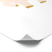 Q Buchstabe personalisierte Bezeichnung Monogramm  Poster (Ecke)