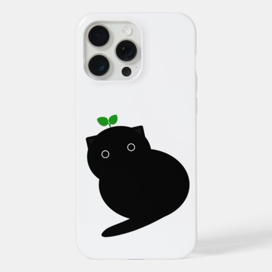 Q Cat Phone Case iPhone Hülle (Rückseite)