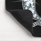 "Q" Diamond Bling Mousepad (Ecke)