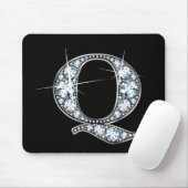"Q" Diamond Bling Mousepad (Mit Mouse)