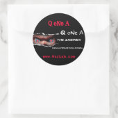 Q Ein Aufkleber (Tasche)