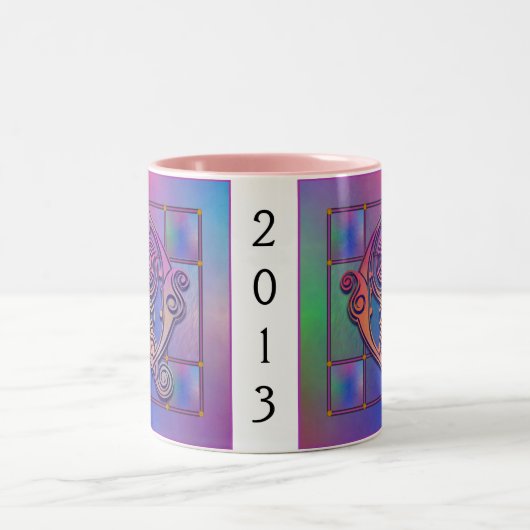 Q Erste Tasse "Blaues Regenglas" (Mittel)