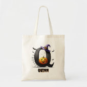 Q Ersttrick oder Niedliche Halloween-Bonbtasche be Tragetasche (Vorne)