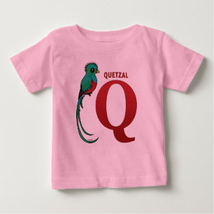 Q für Quetzal Baby T-shirt