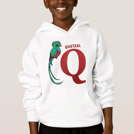 Q für Quetzal Hoodie (Vorderseite)