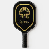 Q Gold Initial Pickleball Paddle (Vorderseite)
