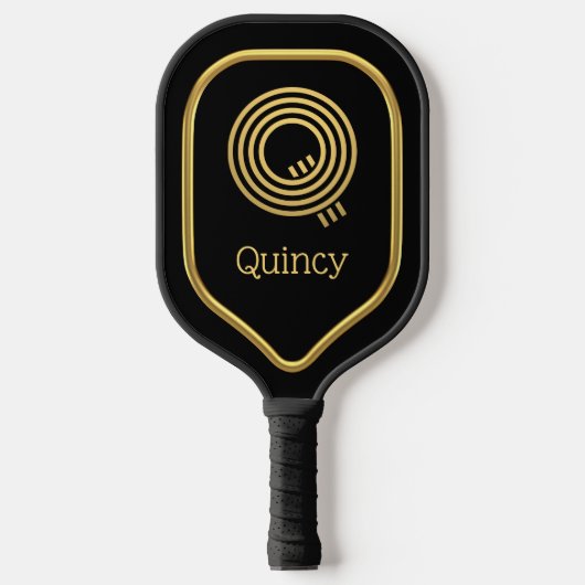 Q Gold Initial Pickleball Paddle (Vorderseite)