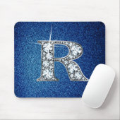 Q Imitate -"Diamant Bling" auf Denim Mousepad (Mit Mouse)