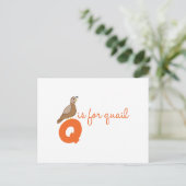 Q ist für Quai Postkarte (Stehend Vorderseite)
